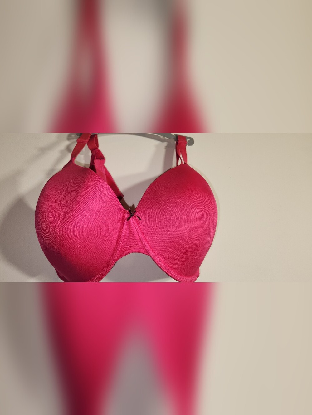 Fuchsia Pink Smooth Molded T-Shirt Bra Lane Bryant Cacique 46DDD
